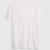 V-hals T-shirt van biologisch katoen (Vintagesoft)