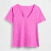 V-hals T-shirt van biologisch katoen (Vintagesoft)