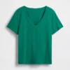V-hals T-shirt van biologisch katoen (Vintagesoft)