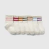 Varsity-gestreepte kwartsokken voor Baby & Peuter (7-pack)