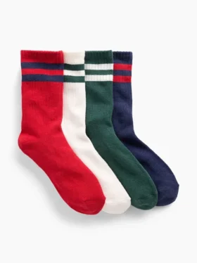 Varsity-korte sokken voor kinderen (4-pack)
