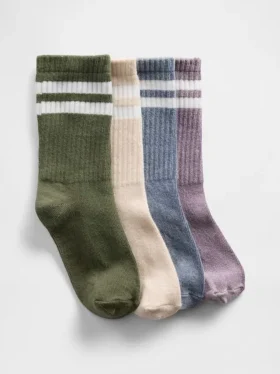 Varsity-korte sokken voor kinderen (4-pack)