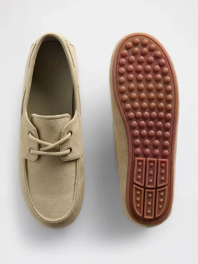 Vegan suède loafers voor kinderen