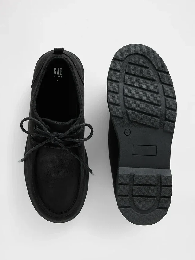 Vegan suède loafers voor kinderen