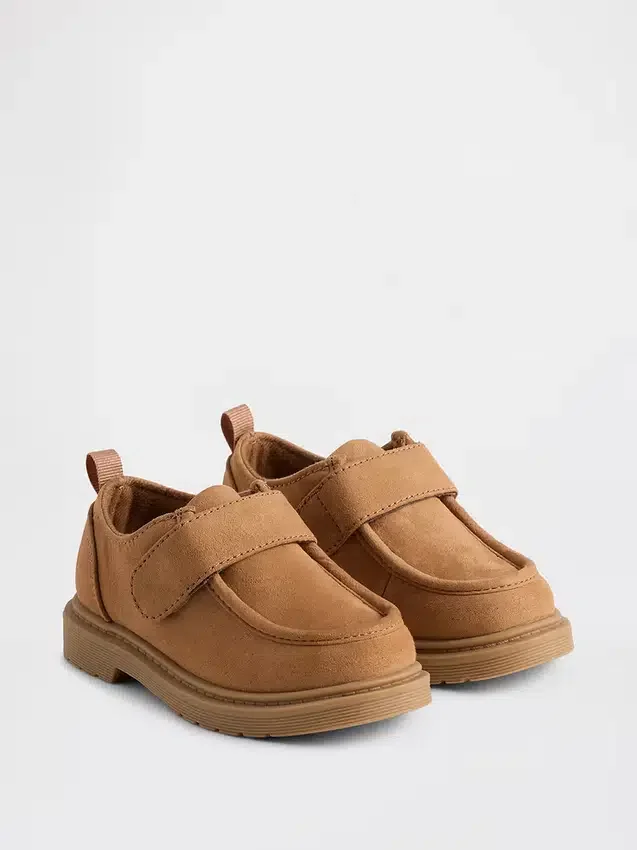 Vegan suède loafers voor peuters