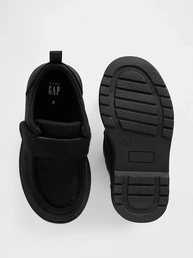 Vegan suède loafers voor peuters
