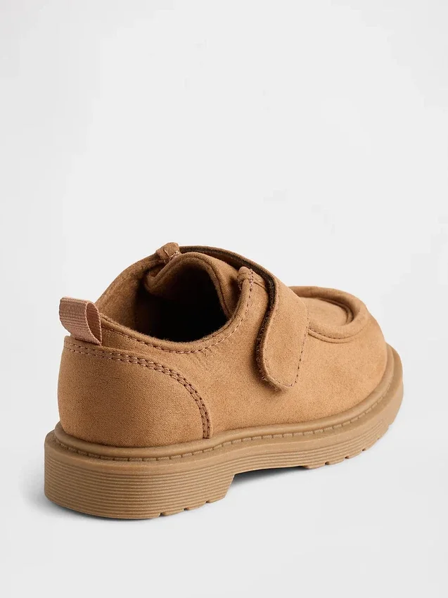 Vegan suède loafers voor peuters