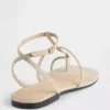 Vegan suède sandalen met T-band
