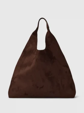 Vegan suède slouchy draagtas