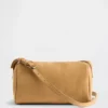 Vegan suède tonvormige tas