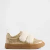 Veganistische glitter-sneakers met bont voor peuters