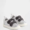 Veganistische glitter-sneakers met bont voor peuters