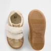 Veganistische glitter-sneakers met bont voor peuters