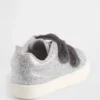 Veganistische glitter-sneakers met bont voor peuters
