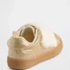 Veganistische glitter-sneakers met bont voor peuters