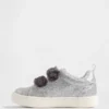 Veganistische glitter-sneakers met bont voor peuters
