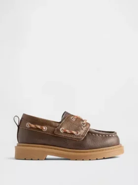 Veganistische leren bootschoenen voor peuters