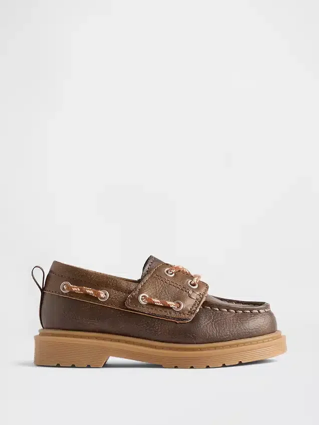 Veganistische leren bootschoenen voor peuters