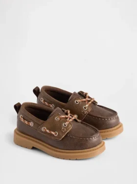 Veganistische leren bootschoenen voor peuters