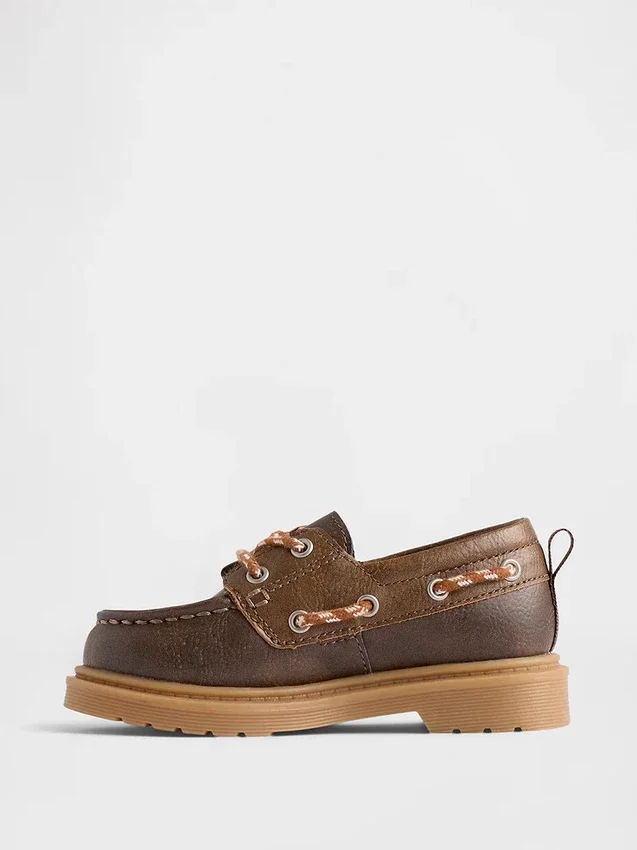Veganistische leren bootschoenen voor peuters