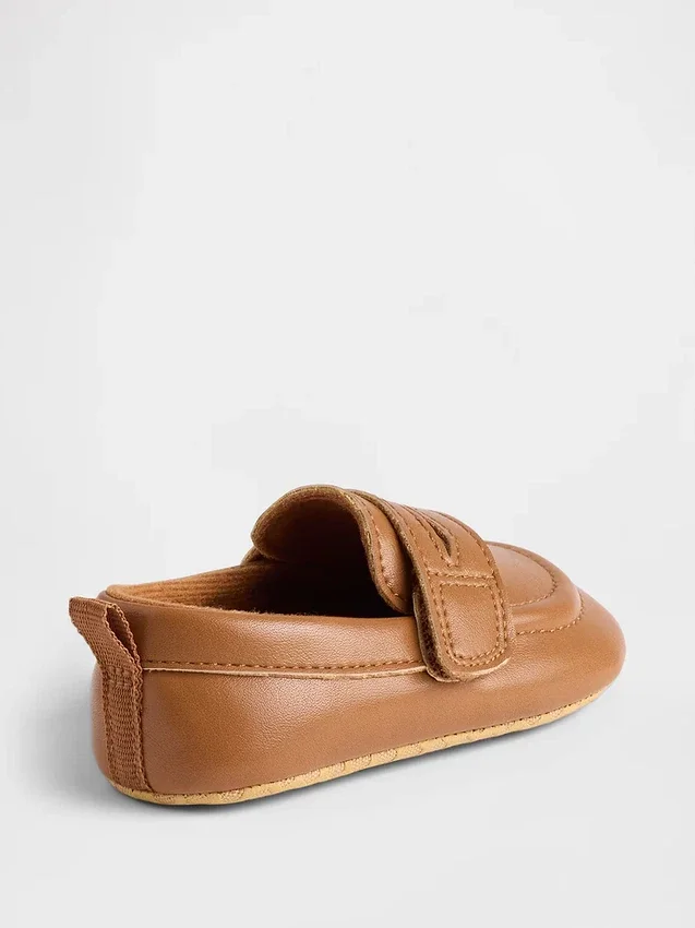 Veganistische leren loafers voor baby’s