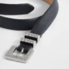 Veganistische riem van leer met kiezelstructuur