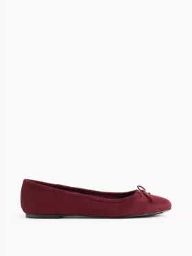 Veganistische suède ballerina’s