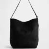 Veganistische suède bucketbag