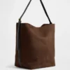 Veganistische suède bucketbag