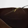 Veganistische suède bucketbag
