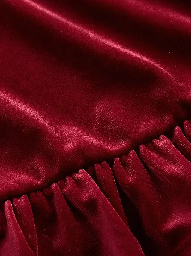 Velours peplumtop voor kinderen