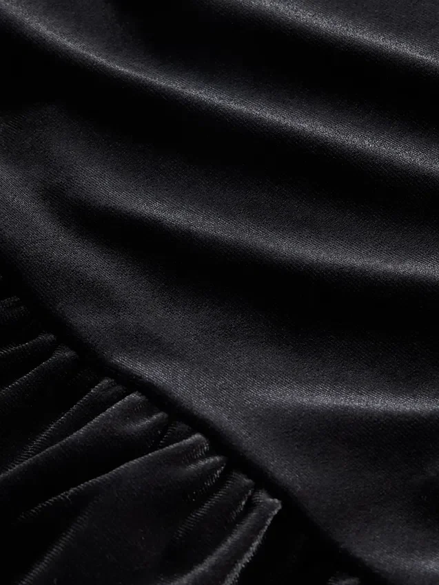 Velours peplumtop voor kinderen