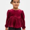 Velours topje met strik voor Baby & Peuter