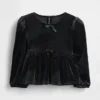 Velours topje met strik voor Baby & Peuter