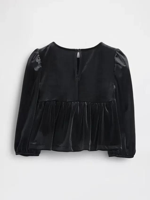 Velours topje met strik voor Baby & Peuter