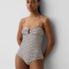 Verstelbaar bandeau-badkleding