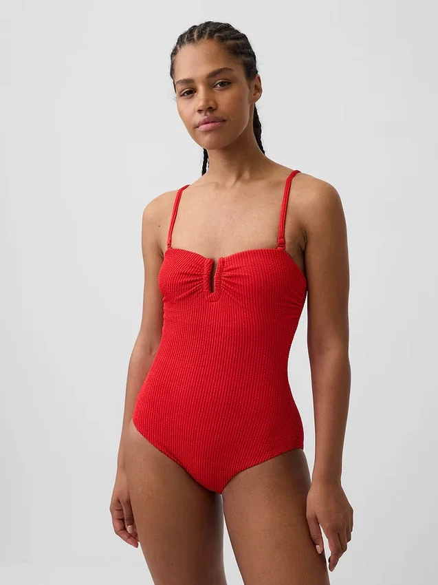 Verstelbaar bandeau-badkleding