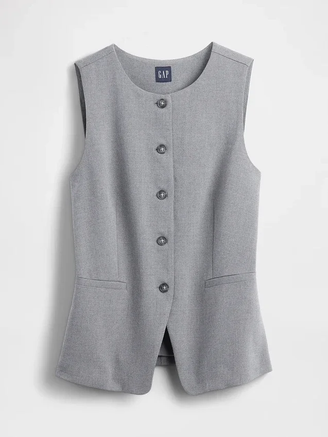 Vest met hoge hals