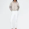 Vintage slim-fit jeans met hoge taille