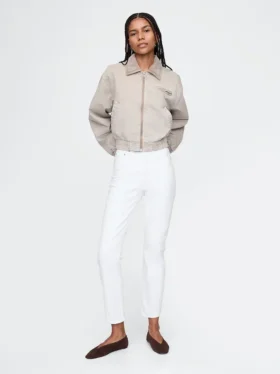 Vintage slim-fit jeans met hoge taille