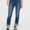 Vintage slim-fit jeans met hoge taille
