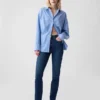 Vintage slim-fit jeans met hoge taille