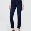 Vintage slim-fit jeans met hoge taille