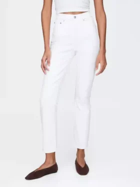 Vintage slim-fit jeans met hoge taille