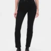 Vintage slim-fit jeans met hoge taille