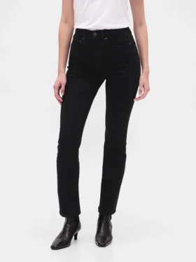 Vintage slim-fit jeans met hoge taille