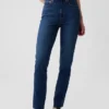 Vintage slim-fit jeans met hoge taille
