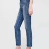 Vintage slim-fit jeans met hoge taille