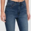 Vintage slim-fit jeans met hoge taille