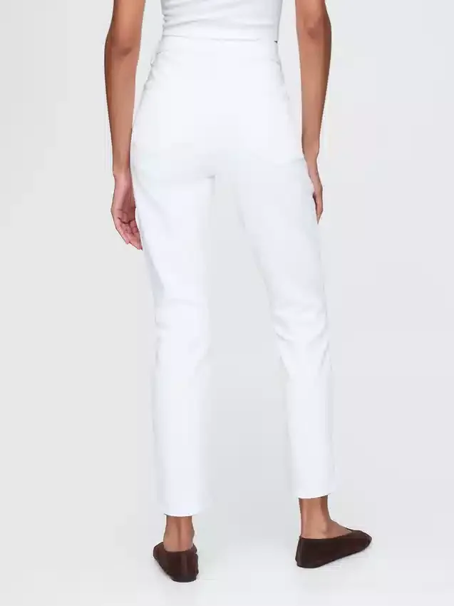 Vintage slim-fit jeans met hoge taille